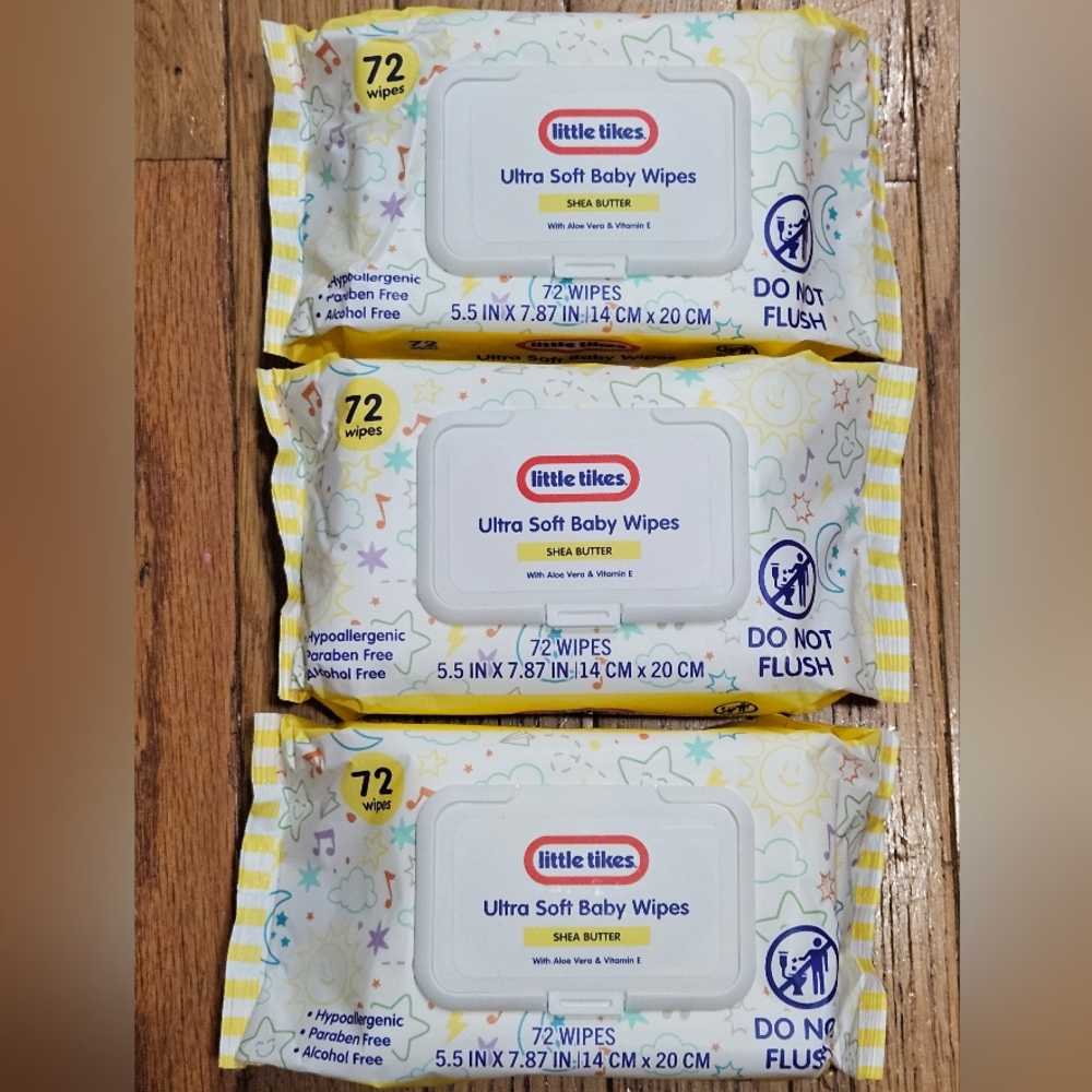 NWT 》3×《 LITTLE TIKES ULTRA SOFT BABY WIPES 72ct PACKS! - Picture 14 of 16